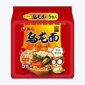 农心 乌龙面 乌冬汤味五连包120g*5方便面整袋装泡面 27.5元