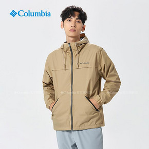 Columbia哥伦比亚户外男款休闲系列连帽舒适冲锋衣WE1290 359元