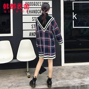 韩都衣舍 EK8693 女装格子针织连衣裙 148元