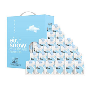 新希望 airsnow 轻爱轻质感 原味常温酸奶 200g 12盒 84.4元