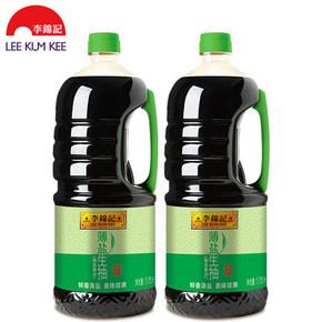 双11预告： 李锦记 薄盐生抽 1750ml*2瓶 *2件 39.8元包邮（前15分钟）