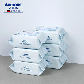 Anmous 安慕斯 婴儿棉柔巾 100抽 6包 33.27元