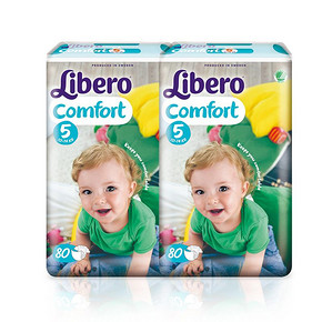 双11预告：Libero 丽贝乐 婴儿拉拉裤 L80片 *2件 57.25元包邮（需用券，合28.63元