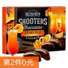 乌克兰进口ROSHEN/如胜龙舌兰酒心巧克力150g糖果零食送女友礼物 *2件 59.9元（