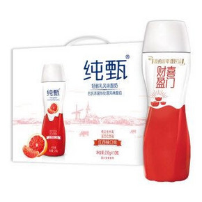 蒙牛 纯甄小蛮腰 高端轻酪乳风味酸牛奶 红西柚口味 230g*10盒 *5件 171元包邮