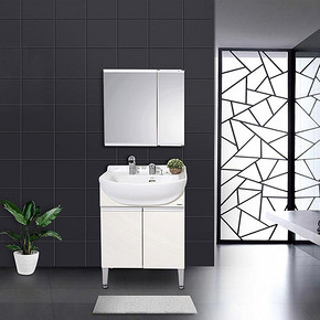 TOTO洗脸盆浴室柜组合小户型北欧现代简约卫生间洗漱台 LDSW753KW 2899元