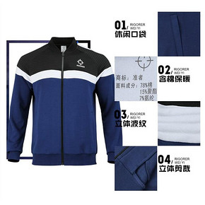 准者 宽松运动针织外套 Z118310821 蓝 到手价210元
