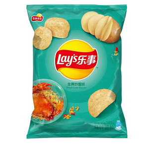 乐事 薯片 金黄炒蟹 新口味145g *30件 91.50元（合3.05元/件） ￥92