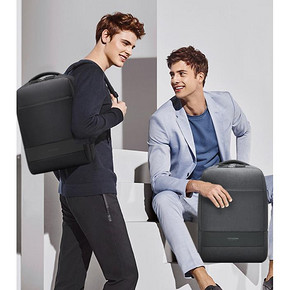 专柜款！新秀丽 Samsonite 商务男士双肩包BU1001 239元包邮（吊牌价420元）