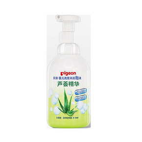 Pigeon贝亲 婴儿芦荟精华洗发沐浴泡沫桃叶姐妹款500ml 洗护用品 45.75元