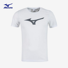 Mizuno美津浓男子LOGO印花圆领短袖T恤 D2MA9006 143元