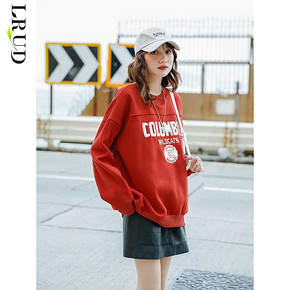 LRUDwaitmore卫衣女宽松韩版2019秋季新款长袖ins上衣女bf外套潮 69.9元