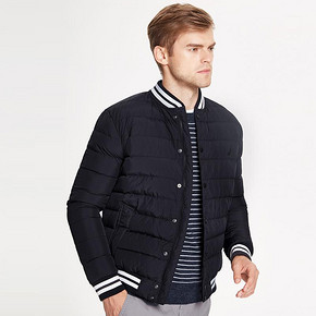 NAUTICA/诺帝卡男装秋冬保暖短款棒球领羽绒服男NA003155 709元