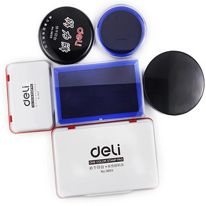得力（deli） 9868 快干印泥盒 55mm 5元