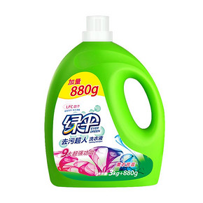 新88VIP：EVER GREEN 绿伞 洗衣液 薰衣芳菲 3.88kg *2件 42.65元包邮（需用券，合21.