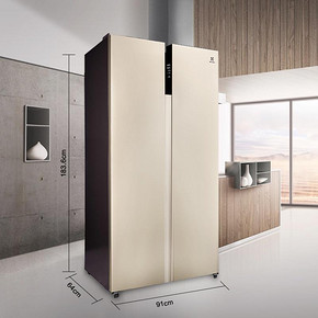 ￥2499 限地区、历史低价： Electrolux 伊莱克斯 ESE5118TD 516L 对开门冰箱