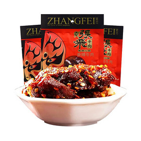 张飞蜀香牛肉干香辣味46g*3袋四川老字号旅游特产休闲零食小吃 *7件 107.17元