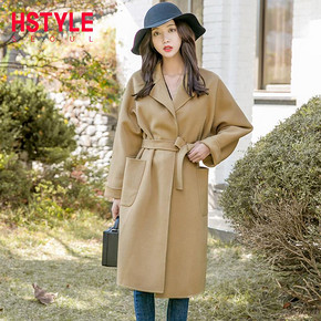 HSTYLE 韩都衣舍 GW7565 女子中长款毛呢外套 349元包邮 ￥349