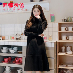 HSTYLE 韩都衣舍 NG9991 女款中长款连衣裙 159元包邮