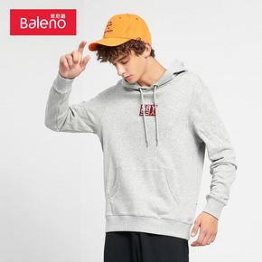 ￥84.95 Baleno班尼路 卫衣男连帽刺绣长袖卫衣