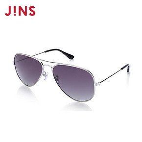 JINS睛姿时尚偏光太阳镜墨镜防紫外线经典女复古蛤蟆镜LMF15S861 89元
