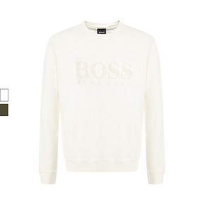 Hugo Boss/雨果博斯 男士多色棉质字母圆领长袖卫衣 621元