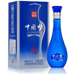 ￥99包邮 赐宴 中国梦 海蓝天成 浓香型 52度 500ml*6瓶