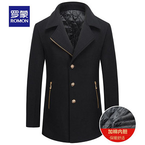 ￥149 ROMON 罗蒙 DY18HF16863 羊毛混纺大衣