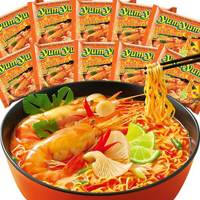 泰国进口养养yumyum冬阴功方便面泡面酸辣虾味浓汤10包速食食品 24.8元