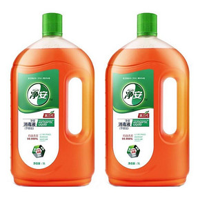 新88VIP：Cleafe 净安 季铵盐消毒液 1L*2瓶 *2件 *2件 41.7元包邮（需用券，合20.85