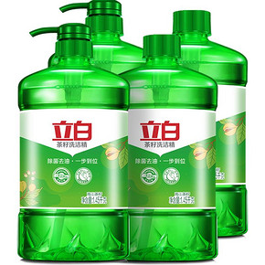 新88VIP：Liby 立白 茶籽洗洁精 1.45kg*4瓶 33.15元包邮（需用券） ￥50