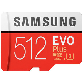 ￥549 SAMSUNG 三星 EVO Plus 升级版+ MicroSD存储卡 512GB