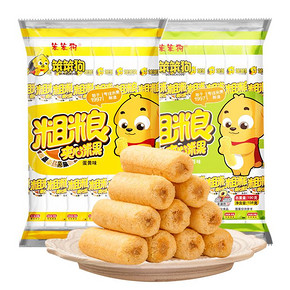 笨笨狗粗粮夹心米果蛋黄/海苔味60支休闲小吃158gx2儿童膨化零食 *9件 106.11元