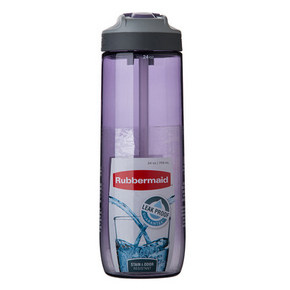25日0点：RUBBERMAID 乐柏美 塑料吸管水杯 709ml *2件 53元包邮（前1H、合26.5元/件