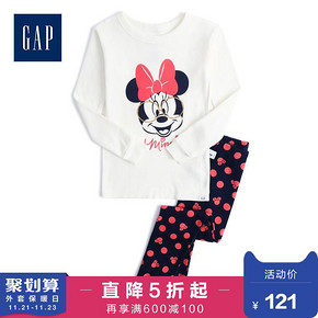 ￥121 Gap女婴幼童长袖睡衣套装秋冬494823 2019新款居家服迪士尼