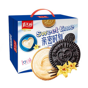 嘉士利夹心饼干 亲密时刻香草慕斯味600g 内独立小袋 风味零食 26.9元