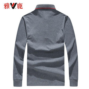 雅鹿 Y7341910059-1 男士长袖POLO衫 64元