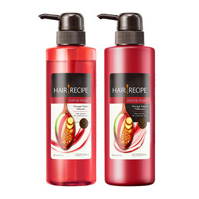 Hair Recipe 发之食谱苹果姜洗发水530ml+护发素530ml 64元