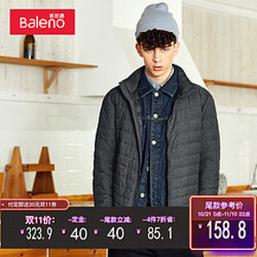27日0点：Baleno 班尼路 男士轻薄鹅绒羽绒服 109.5元