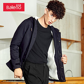 27日0点：Baleno班尼路 88837570 男士加绒加厚工装棉服 135元