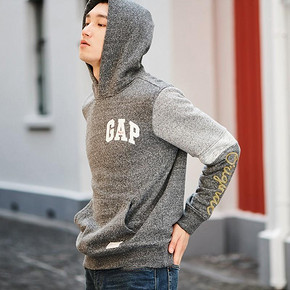 【狂欢吾折天 零点开启】Gap 2019AW 撞色连帽卫衣 到手价132元