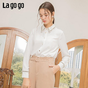 Lagogo ICCC43XA02 女款秋冬雪纺淑女上衣 179元包邮 ￥179