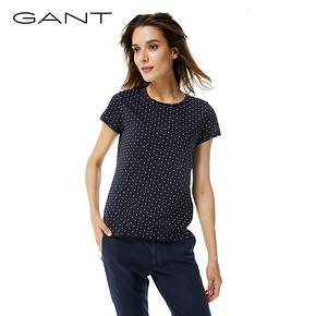 GANT/甘特女士春时尚休闲圆领波点短袖T恤4203426 238元