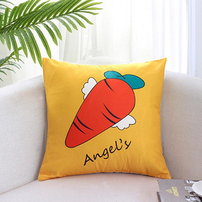 北欧卡通沙发办公室靠枕床头靠背汽车护腰靠垫抱枕套芯腰枕垫定制 6.8元