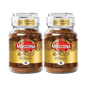 MOCCONA 摩可纳经典深度烘焙冻干速溶咖啡100G*2 79.2元