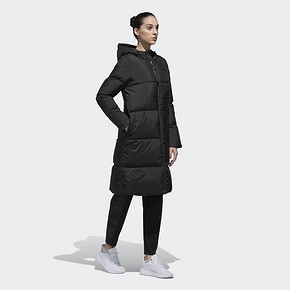 12日0点、双12预告：adidas NEO W L DWN PARKA DM2036 女装长款羽绒服 409元 ￥1299