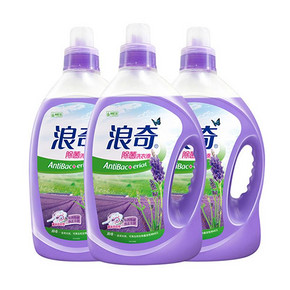 LONKEY/浪奇除菌薰衣草洗衣液2kg*3 12斤 *2件 64.1元（合32.05元/件）
