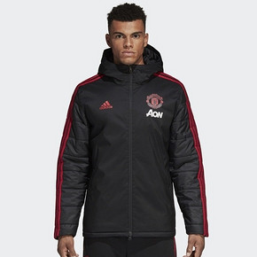 12日0点、双12预告：adidas 阿迪达斯 MUFC WINT JK 曼联队 男子连帽棉服 439元包邮