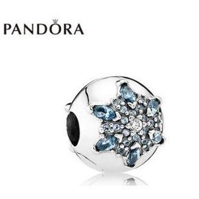￥199 双12预告： PANDORA 潘多拉 791997NMB 晶莹雪花 925银固定夹