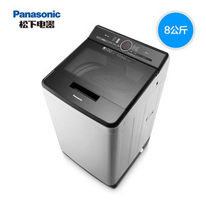 Panasonic/松下 XQB80-UEHBF 8公斤静音智洗波轮节能家用洗衣机 2198元